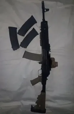 SAIGA 223 rem. kolimator-laser-4magazynki stan idealny + amunicja