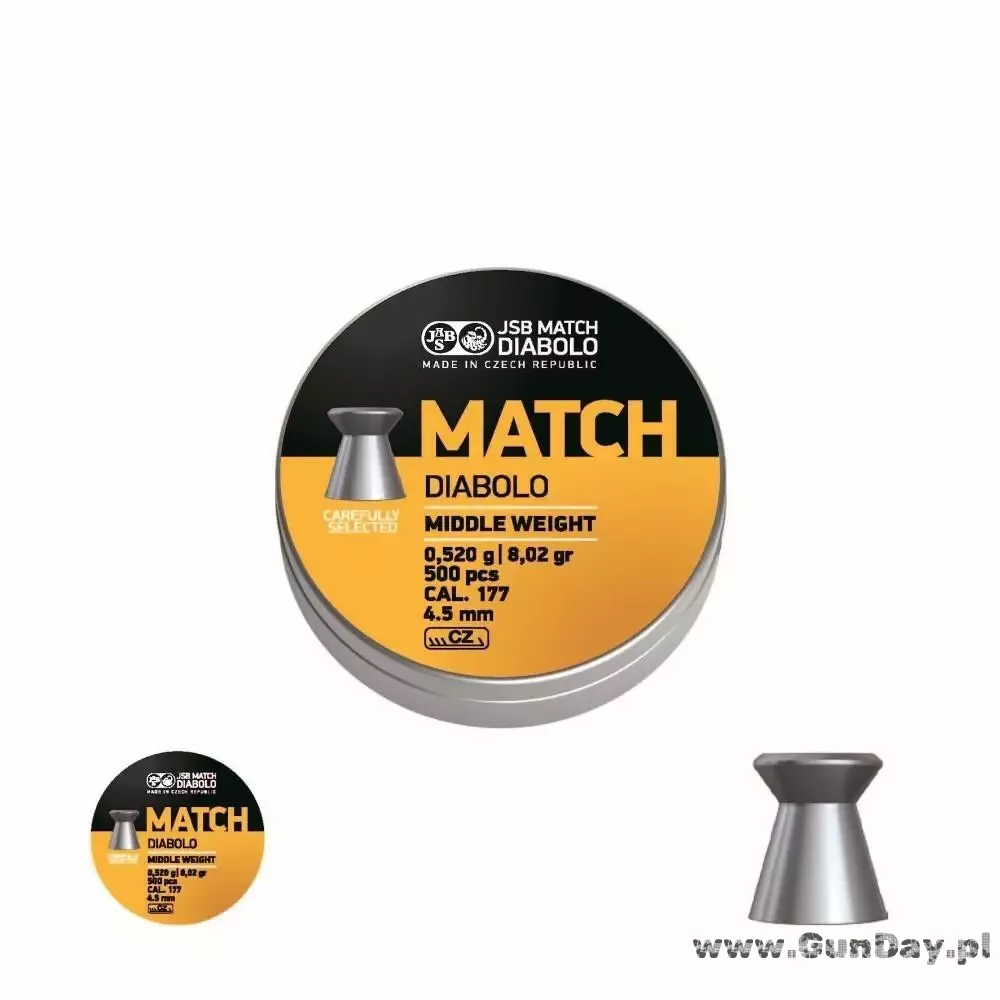 Diabolo JSB MATCH Middle kal.4,5/500