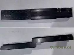 Przeniesienie/obniżenie tylnych przyrządów firmy Gehmann. Jaskółczy ogon 11 mm.