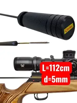 Długi 112cm łożyskowany wycior 5mm do broni z włókna węglowego – CELNA