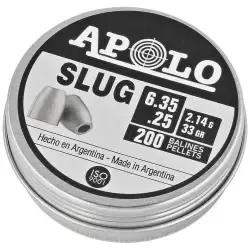 Śrut Apolo Slug 33 6.35 mm, 200 szt. 2.14g/33.0gr (19303)