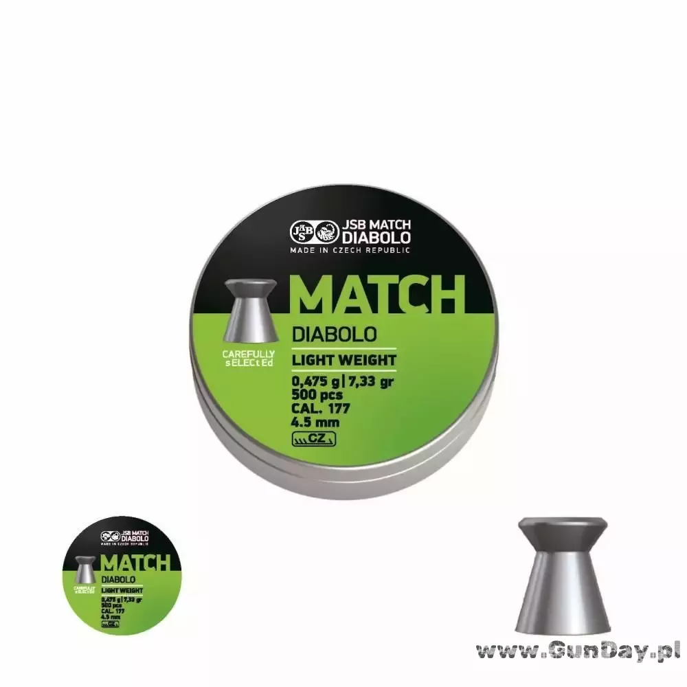 Diabolo JSB MATCH Light kal.4,49/500
