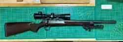 Karabinek CZ 457 Varmit Kal .22 LR 1/2 #20 c lunetą Crossfire II  3-9 #40 na niskim montażu  wraz z bipodem . 