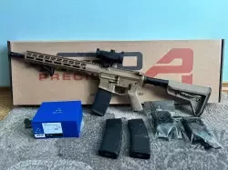 Okazja. Aero Precision M4E1 PRO FDE 14.5  z Delta Hornet Prismatic Sight Praktycznie jak nowy zestaw. 