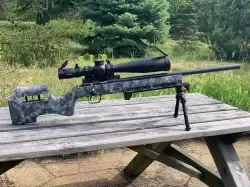 Sprzedam karabin CUSTOMOWY VOSTOK SM-2.  Unikalna wersja z szyną 11mm po całej długości zamka.
