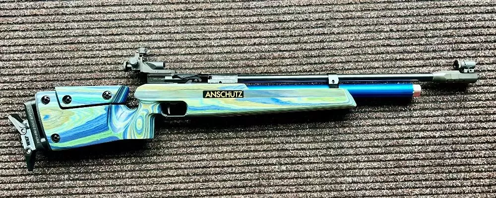 Wiatrówka Karabinek PCP Anschutz Compressed Air 2002 Błękitny Laminat 