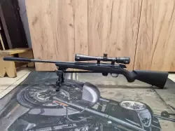 Karabinek sportowy Tikka t1x 22lr. Zestaw: tłumik , luneta , bipod , amunicja. Przelot poniżej 500 szt ammo.