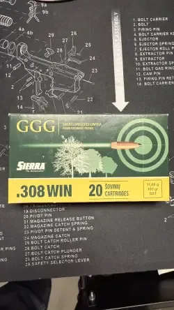 GGG .308 Win 175gr HPBT - Siera