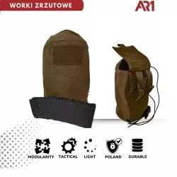 Worek  zrzutowy zmieści 5 magazynków AR15 i 4 magazynki do krótkiej
