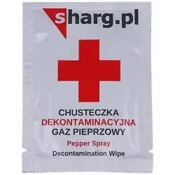 Chusteczka dekontaminacyjna neutralizująca działanie gazu pieprzowego (SHD101V2)