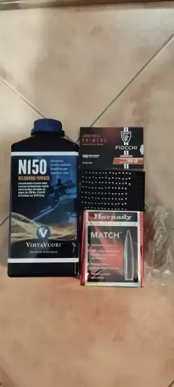 Proch N150 .308 Hornady Match 178gr, łuski 308 win