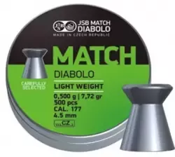 Diabolo JSB MATCH Light kal.4,5/500