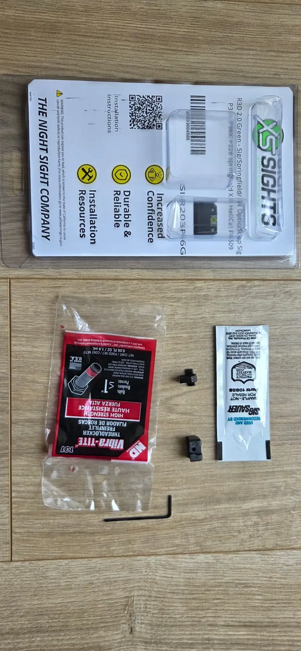 Wysokie przyrządy celownicze XSSIGHTS do Sig Sauer