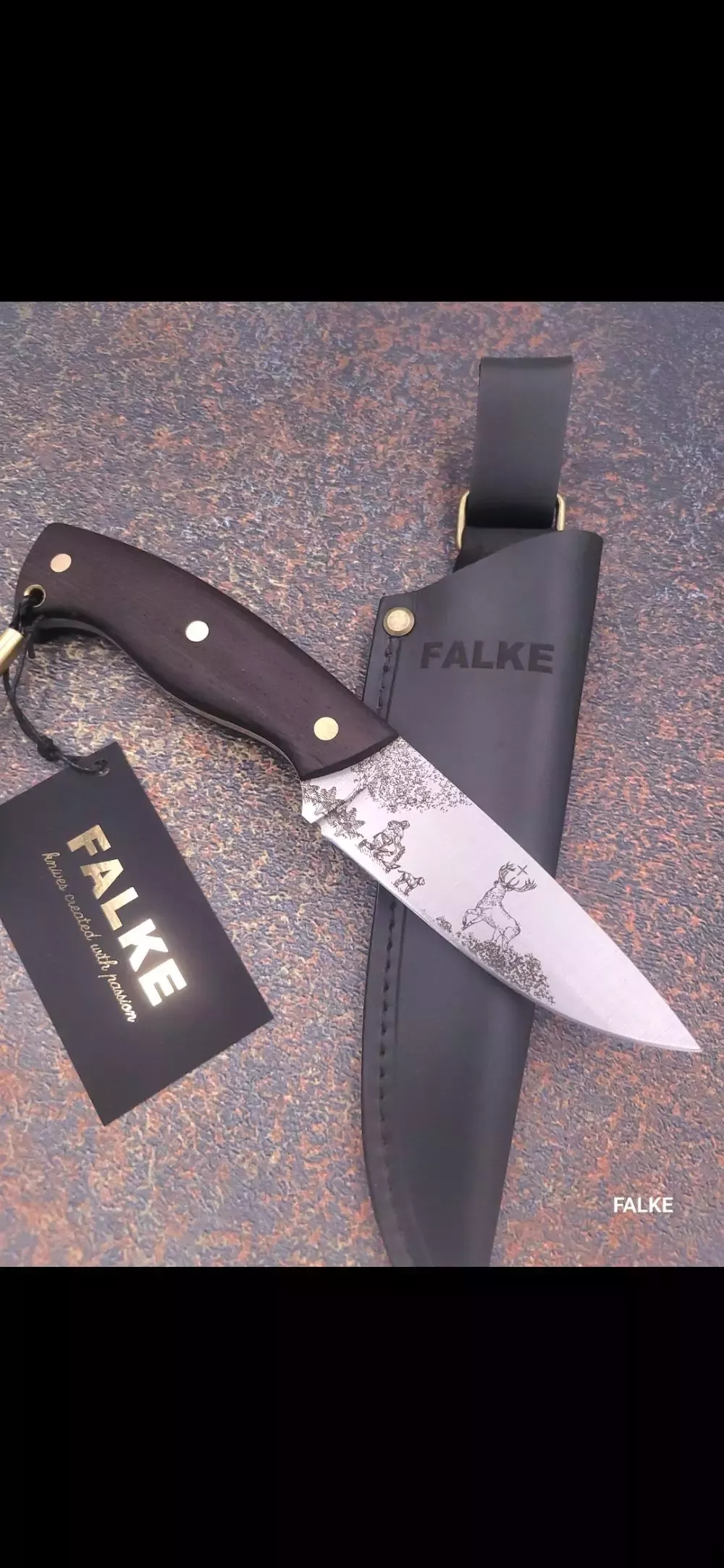 Nóż myśliwski FALKE Hunter Standard + personalizacja 