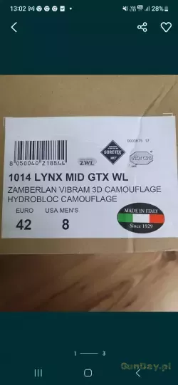 Buty myśliwskie Zamberlan 1014 Lynx Mild GTX
