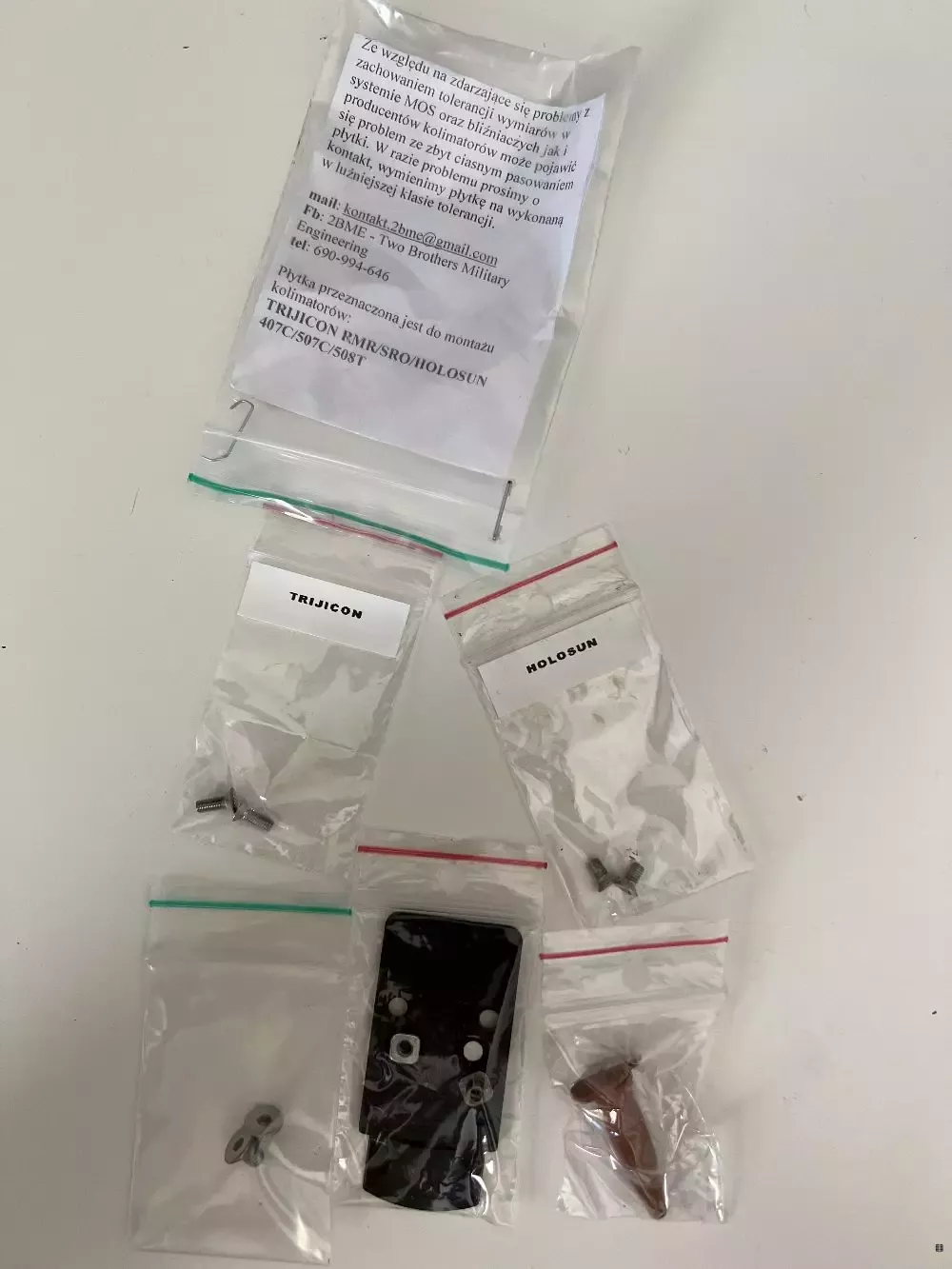 Płytka montażowa 2BME012 P320 dla Trijcon Holosun Redwin