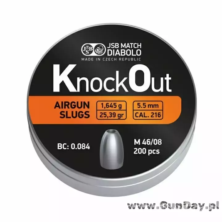 Diabolo JSB Knockout Slugs .217 5,5mm