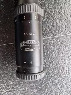 Luneta Schmidt Bender 1,5-6×42 z montażem lunety AEW.