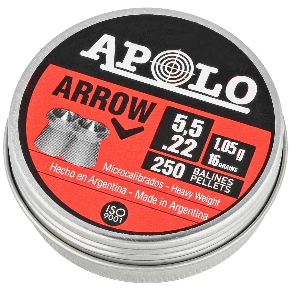 Śrut Apolo Arrow 5.5 mm, 250 szt. 1.05g-16.0gr (19941).webp