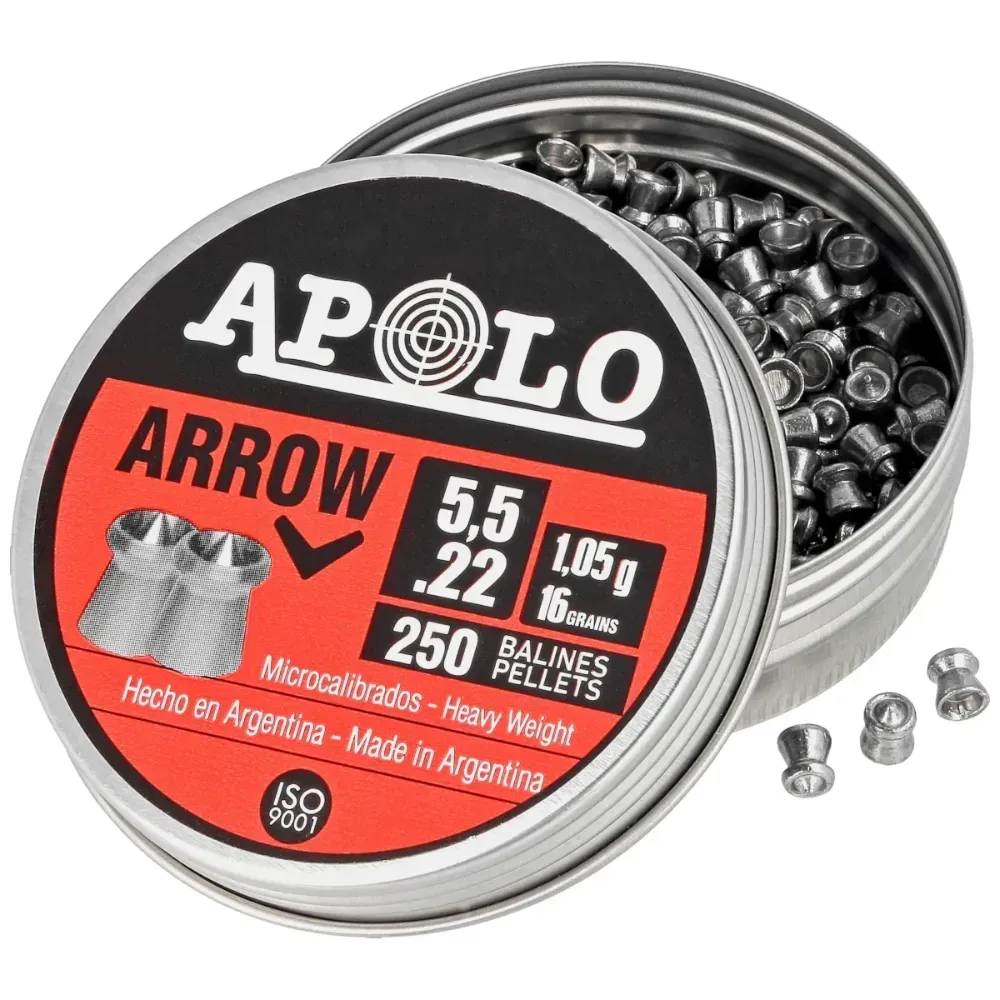 Śrut Apolo Arrow 5.5 mm, 250 szt. 1.05g-16.0gr (19941) 1.webp