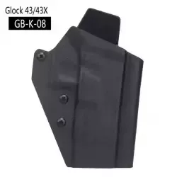 Twarda KABURA Taktyczna | GLOCK 43X | Czarna | Kydex GB-K-08 | NOWA!