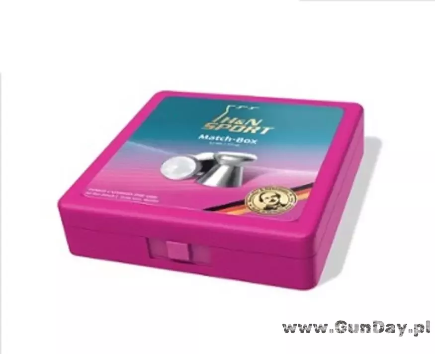 Pudełko na śrut H&N MATCH BOX na 100szt. różowe