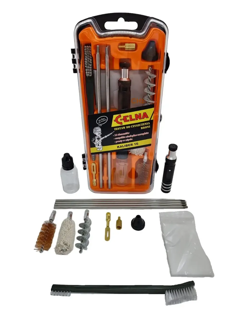 Zestaw do czyszczenia broni śrutowej (kaliber 16) – CELNA