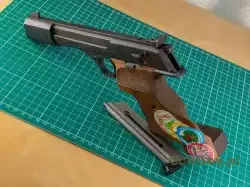 PISTOLET SPORTOWY - ERMA ESP 85A .22 Stan bardzo dobry, lufa w stanie idealnym. W zestawie dwa magazynki.