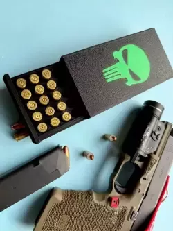 Pudełko na amunicje 9mm  lub każdy inny kaliber - ammo box z twoim logo 