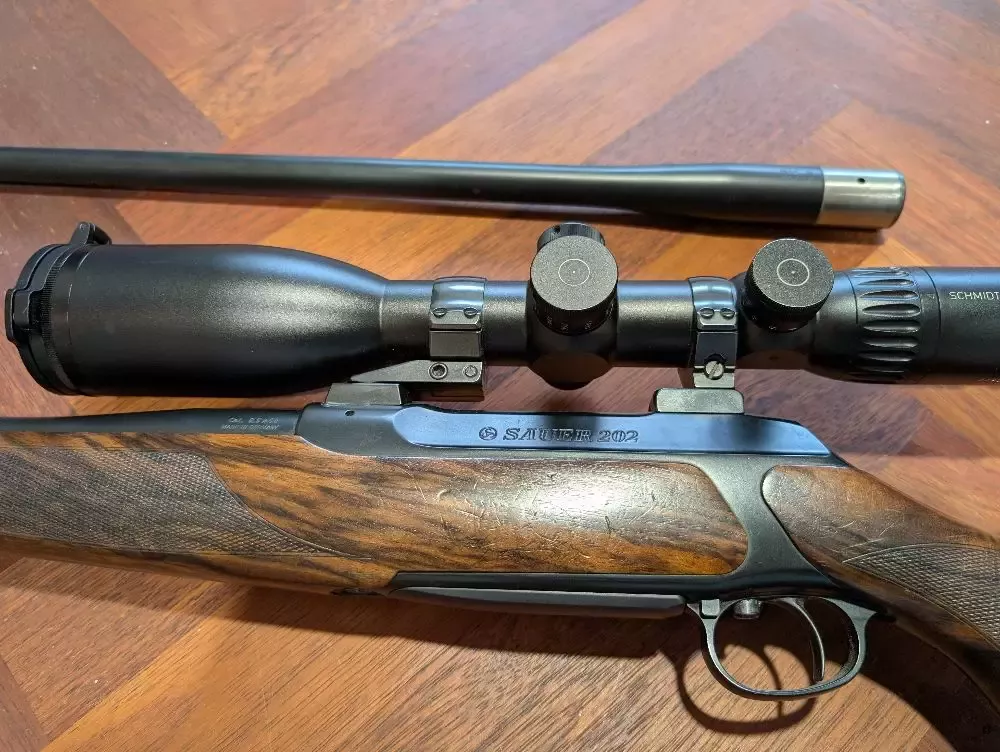 SAUER 202 sztucer 8×68 + luneta Schmidt Bender 4-16×56 Polar T96p 2.BE 97.  2 LUFY