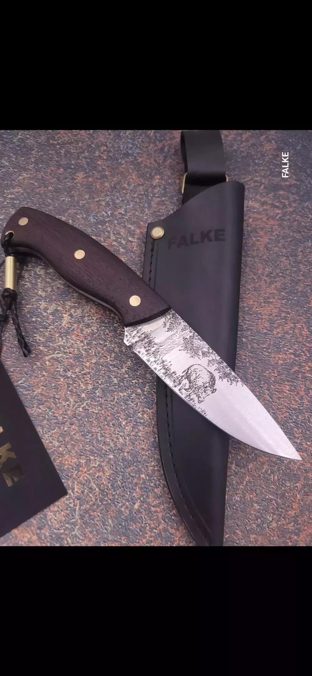 Nóż myśliwski FALKE Hunter Standard + personalizacja