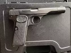 PISTOLET ZABYTKOWY FN BROWNING M1919/22 ciekawy z sygnaturą BAVARIAN BANKS