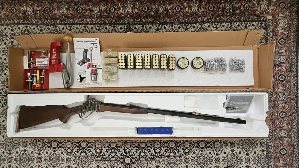 karabin czarnoprochowy Saguaro Sharps Silhouette .45Sag 2,1" - zestaw