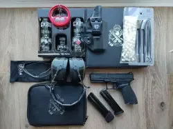 Sprzedam Springfield Echelon 3-dot tritum 4.5" full size + Kabura słuchawki okulary akcesoria do czyszczenia zbijaki 