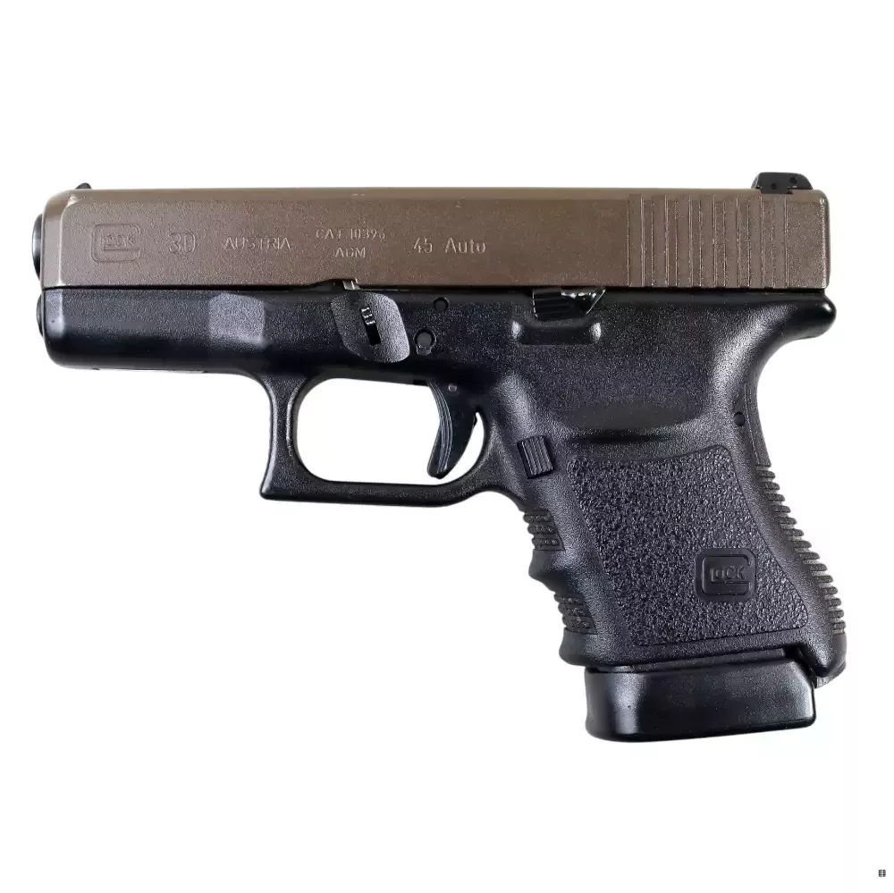 Sprzedam niemiecki pistolet GLOCK 30 | STAN IDEALNY. Kaliber 45 ACP - perfekcyjna kondycja lufy, mechaniki, wykończenie Cerakote.
