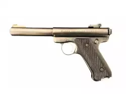Sprzedam Ruger Mark I | Stan bardzo dobry. Klasyczny pistolet samopowtarzalny w kalibrze .22 LR. Solidna, stalowa konstrukcja.
