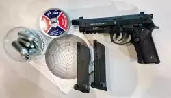 Pistolet Wiatrówka BERETTA M9A3 FM 4,5 mm | 2 Magazynki | CO2 | Metal!