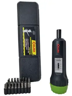 Śrubokręt Wkrętak dynamometryczny 0,6-7Nm (5-65 in-lbs) +32 bity–CELNA