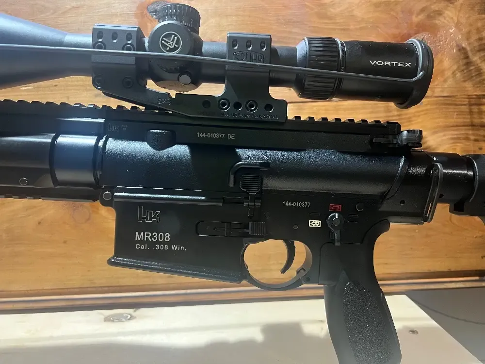 HK Sprzedam karabin H&K MR 308. Przebieg około 350 szt. Super stan bez ryski. W zestawie luneta montaż i bipod.